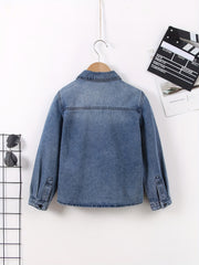 Boys Casual Denim Jacket Button Down