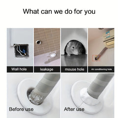 5pcs Wall Adhesive AC Repair Sealing Mud Waterproof Wall Hole Downpipe Mud