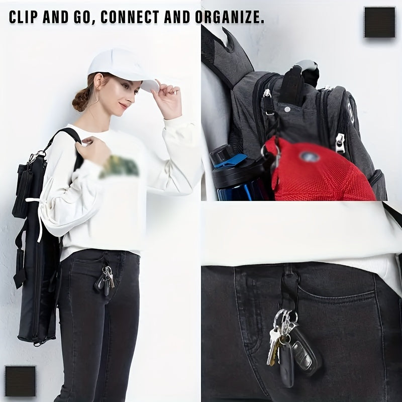 12pcs Aluminum S Keychain Buckle Outdoor Camping Hiking