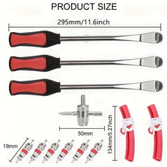 12pcs Tire Lever Tool Spoon And Wheel Rim Protectors Tool Kit