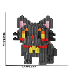1850pcs Cartoon Cat Building Block Set for Adults and Teens