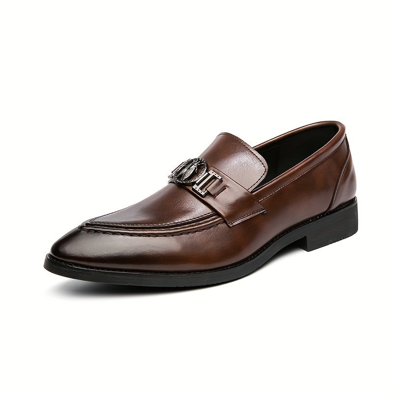 Men's Almond Toe Loafer Shoes Non-slip Slip On Shoes Spring And Summer