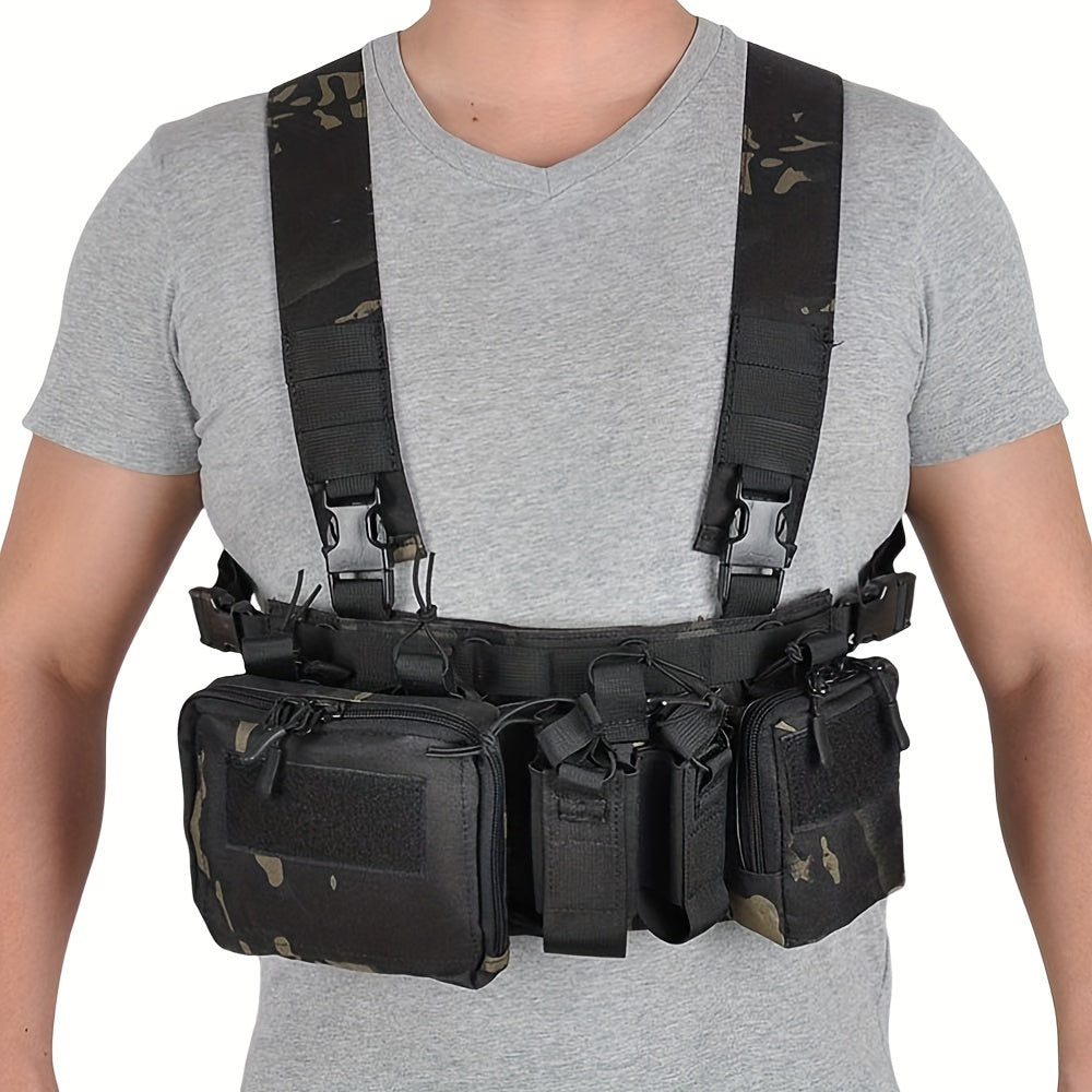 Chest Rig Bag Camouflage Vest with Pocket