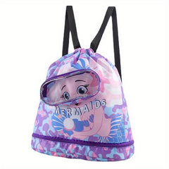 Waterproof Swimming Bag Beach Backpack Kids Dry Wet Storage Cartoon Astronaut