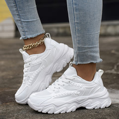 Women's Breathable Heighten Chunky Sneakers Casual Lightweight Running Shoes