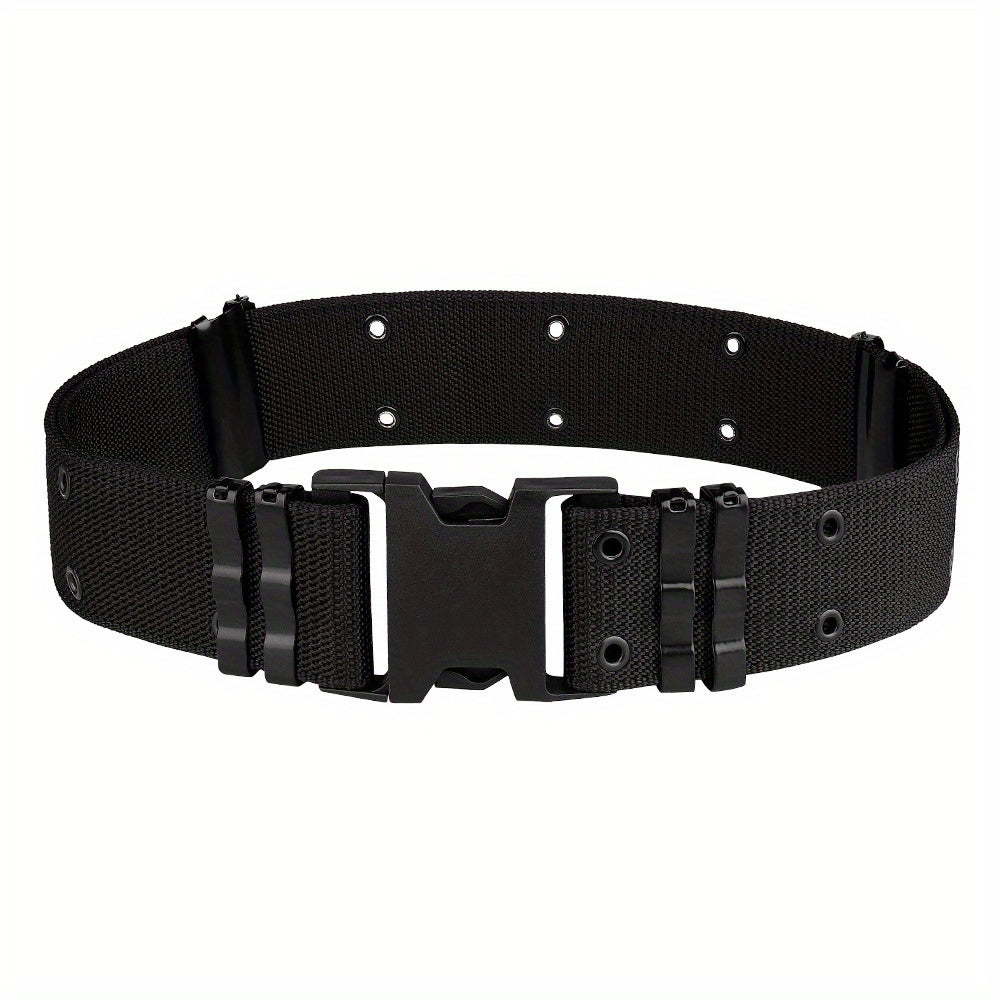Durable Tactical Belt with Quick Release Buckle for Outdoor Activities