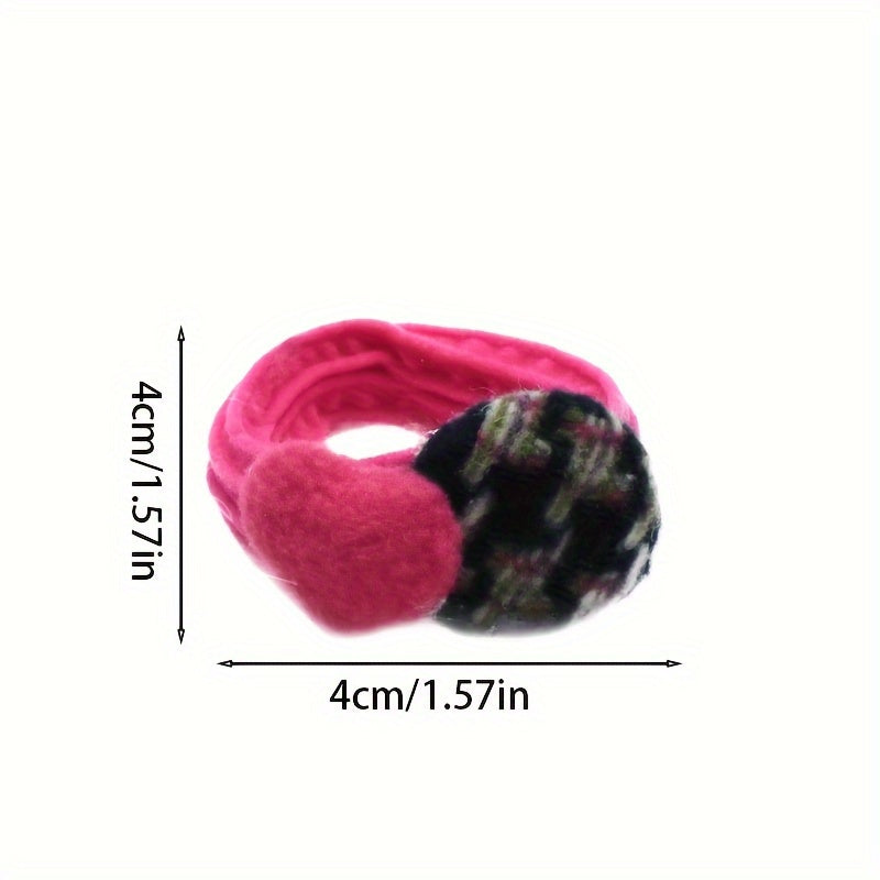 Sweet Candy Head Rope Hair Tie - Versatile Elastic Band for Girls