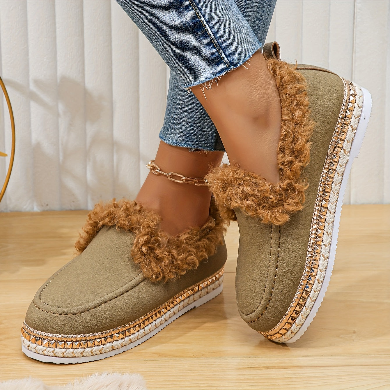 Women's Casual Thickened Warm Snow Shoes with Comfortable Bottom