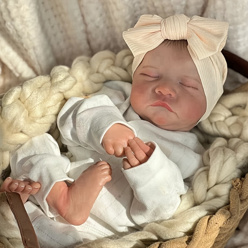 Soft Silicone Reborn Baby Doll With 3D Handemade Skin Visible Veins