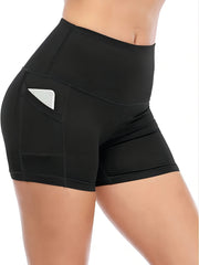 Women's Yoga Shorts High Waisted Stretch with Pockets