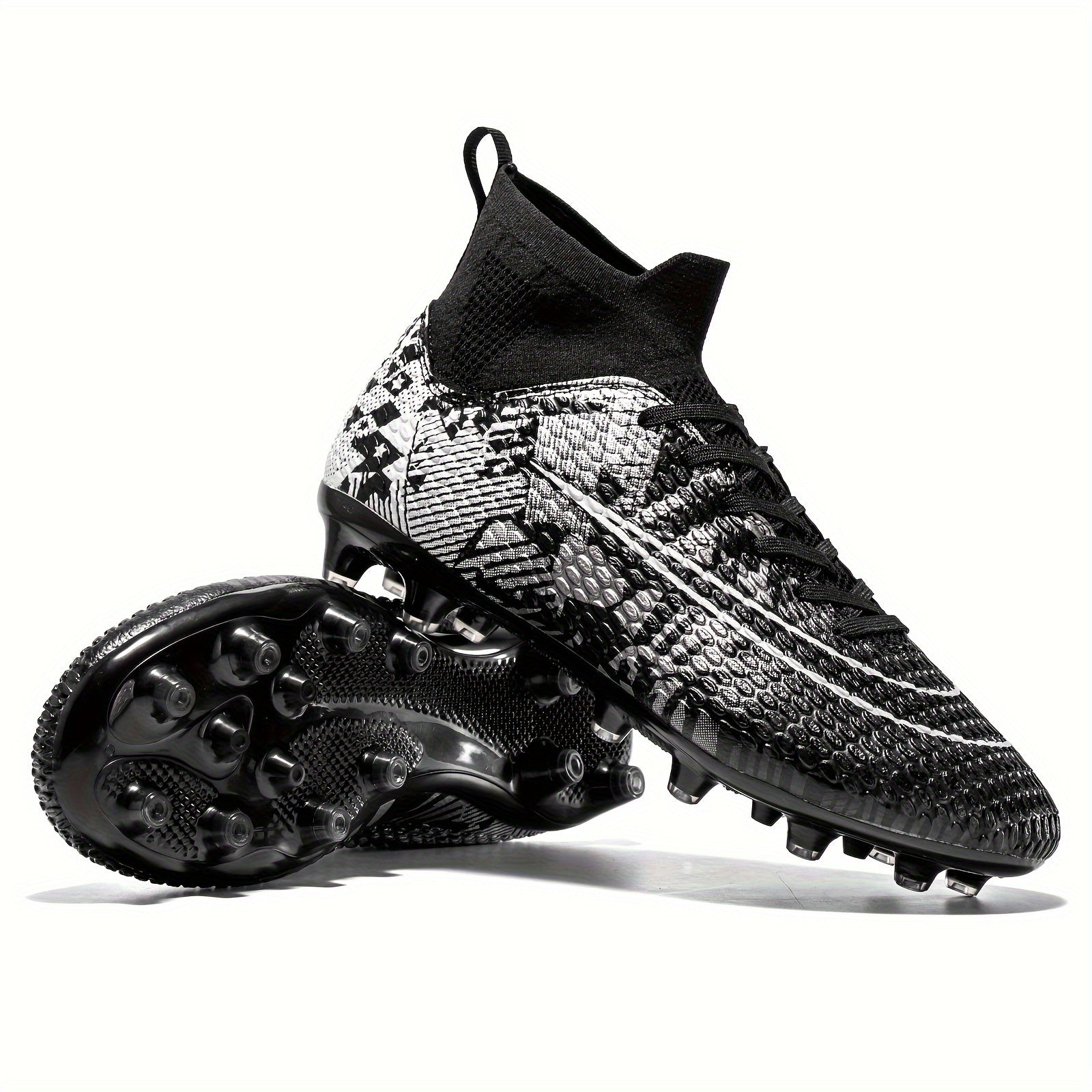 Boy's High Top Non Slip AG Football Cleat
