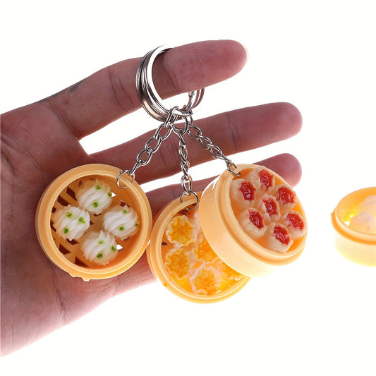 3pcs Food Steamer Key Chain Set Holiday Gift