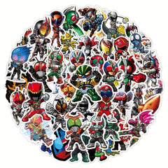 50PCS Masked Knight Sticker Pack for Kids Laptop Phone Luggage Notebook Bulk