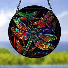 Dragonfly Acrylic Window Christmas Gift Home Decoration
