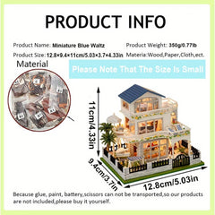 3D Puzzle DIY Book Corner Kit Dollhouse Bookshelf Insert Puzzle Model Decorative