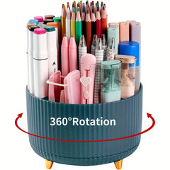 360 Rotating Makeup Brush Holder Organizer