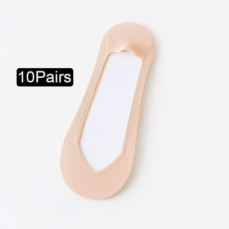10 Pairs Lightweight No Show Socks Women's Ankle Stockings