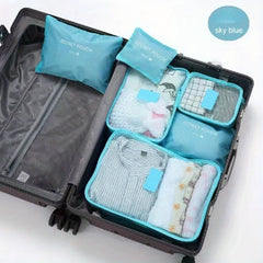 6 Pcs Travel Storage Bag Dustproof Clothes Organizers Multifunctional Bag