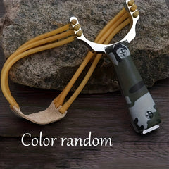 Camo Handle Slingshot with Rubber Band for Practice