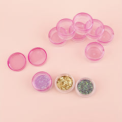 10pcs 5g Travel Cosmetic Jars Leak Proof Mini Portable Clear Cream Containers