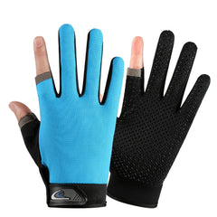 2Pcs Fingerless Fishing Gloves Non-slip Thin Protection