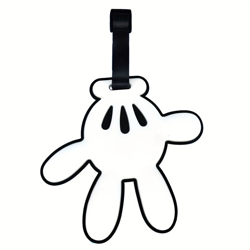 Cartoon Shape Soft Surface Luggage Tags With Rope Boarding Tag