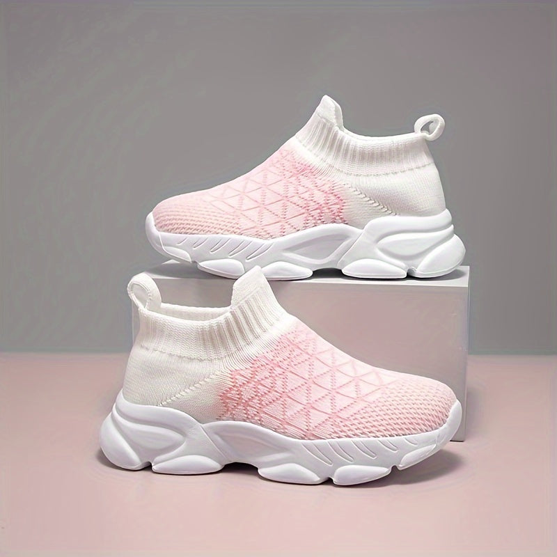 Boys Slip On Sock Shoes Non Slip Sneakers For Kids Outdoor Activities