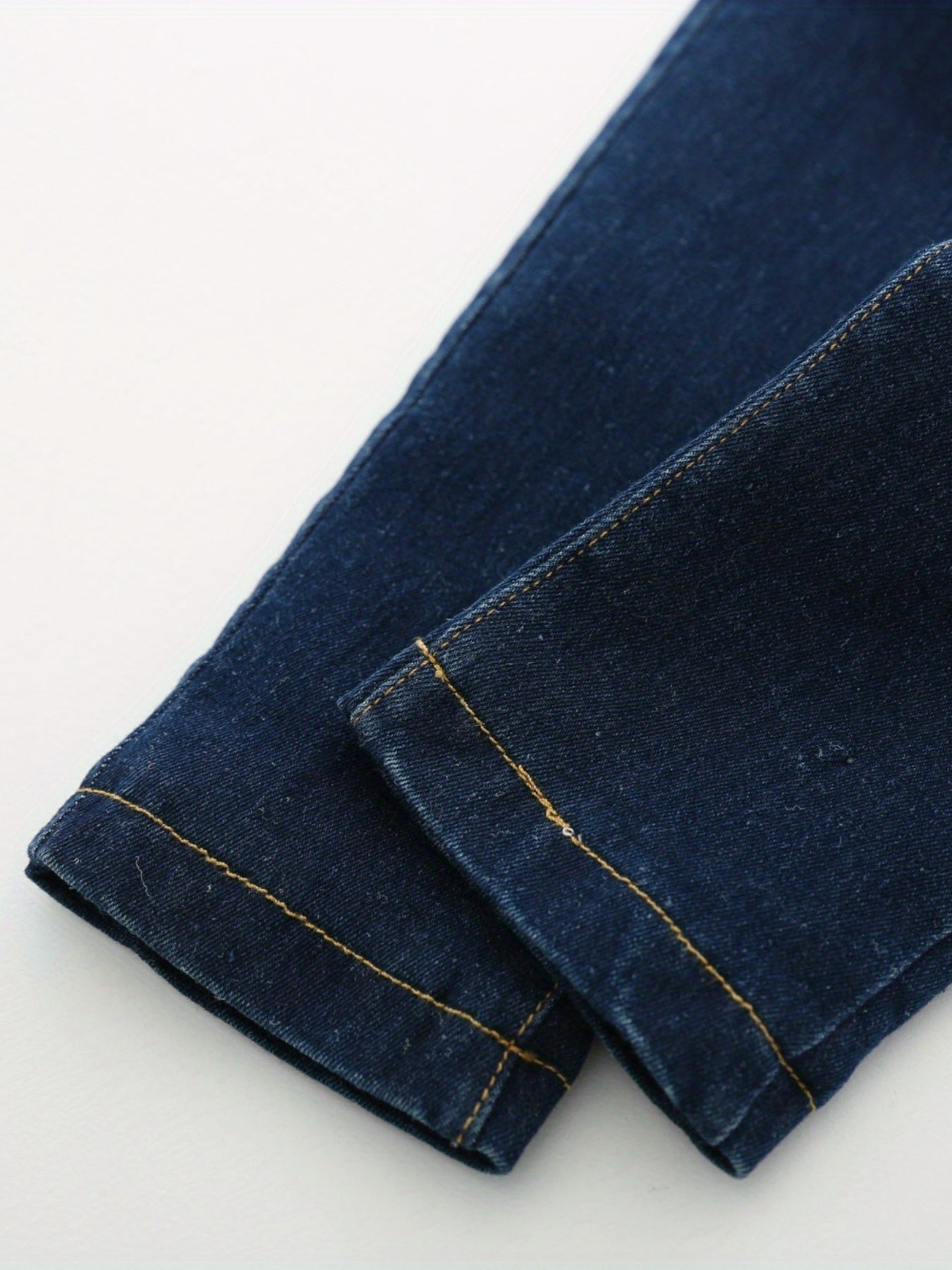 Boys Thickened Denim Pants With Pocket