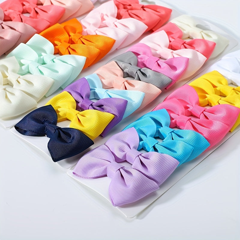 10pcs Baby Girls' Bow Hair Clips Cute Hair Accessories