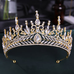 Baroque Rhinestone Crown Hairband Headband Wedding Party Favor