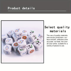 2pcs Party Game Dices for Table Board Games Bars and Clubs