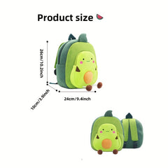 Kids Cartoon Veggie Fruit Schoolbag Backpack