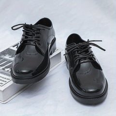 Men's Lace Up Faux Leather Business Shoes