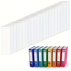 60pcs Clear Adhesive Label Holders and Cardstock Pockets