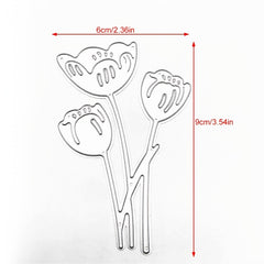 1pc Tulip DIY Metal Carbon Steel Mold Paper Art Embossed Cutting Dies