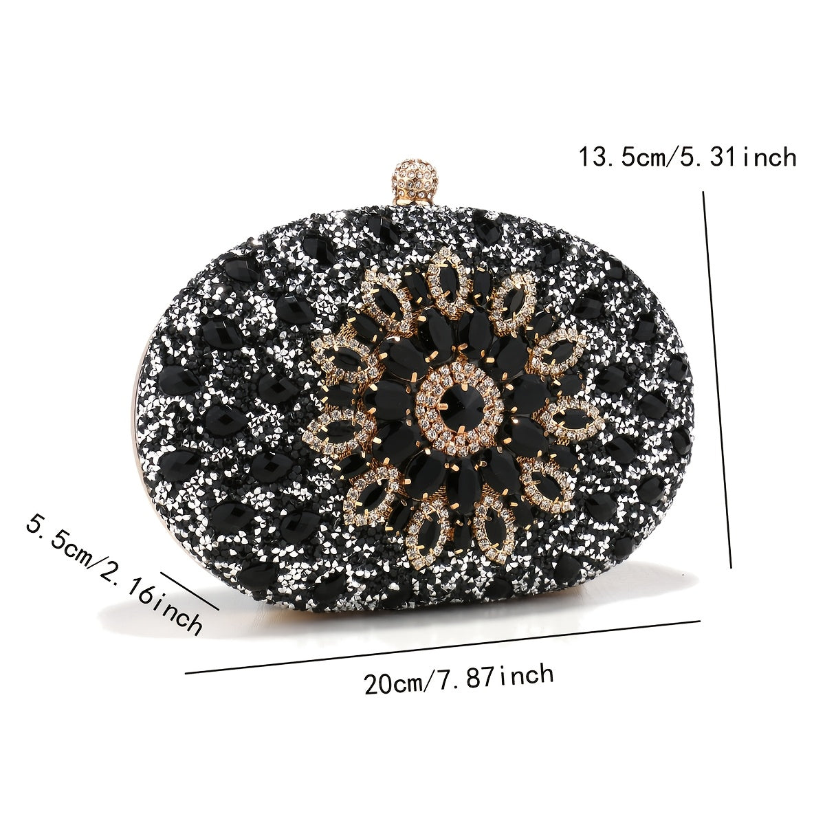 Crystal Acrylic Women Clutch Evening Bag Wedding Ladies Purse
