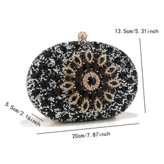 Crystal Acrylic Women Clutch Evening Bag Wedding Ladies Purse