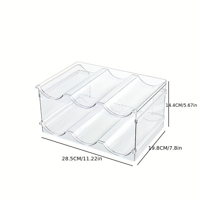 Stackable Plastic Wine Racks 3-4 Layers - Kitchen & Pantry Organizer