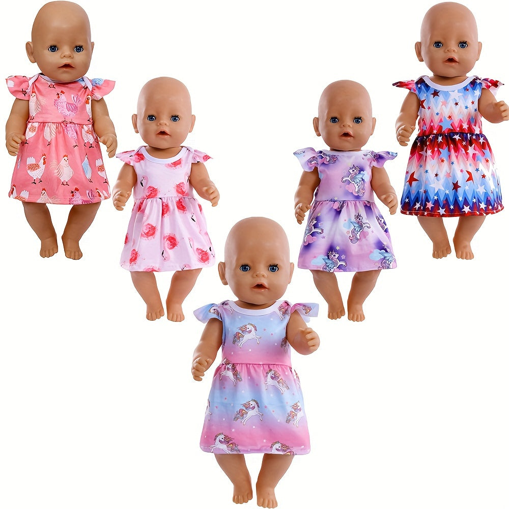 Chick Flamingo Unicorn Doll Clothes Set for 12-18 Inch Dolls