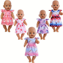 Chick Flamingo Unicorn Doll Clothes Set for 12-18 Inch Dolls