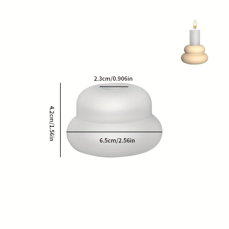 Candlestick Silicone Mold for DIY Cement Gypsum Resin Candle Aromatherapy