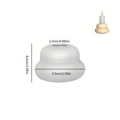 Candlestick Silicone Mold for DIY Cement Gypsum Resin Candle Aromatherapy