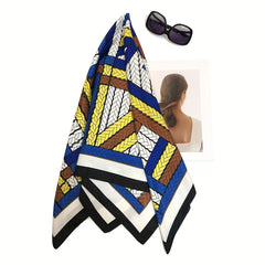 Polyester Bohemian Twill Square Scarf Bandana