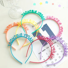 Birthday Hat Candy Happy Birthday Hair Band Girl Photo Headband