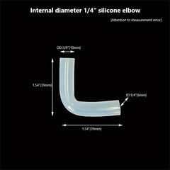 Silicone Elbow Soft Joint Hard Pipe Soft Connection Elastic Rubber Hose Coupling