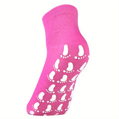 Non Slip Sweat Absorption Yoga Socks Silicone Padded Bottom Quick Dry