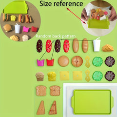 Burger Restaurant Toy Set with Fries and Pizza