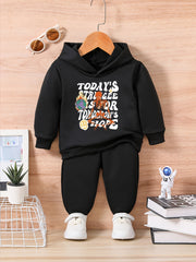 Kids Skull Letter Graphic Halloween Outfit