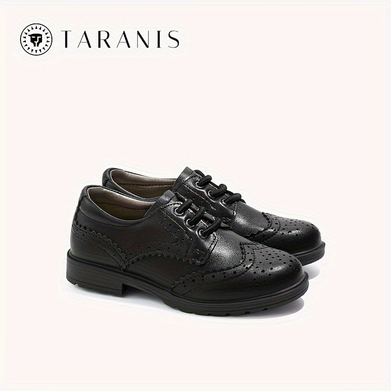 TARANIS Boys Classic Loafer Shoes Lightweight Comfortable Non Slip Flat Shoes