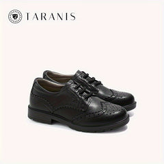 TARANIS Boys Classic Loafer Shoes Lightweight Comfortable Non Slip Flat Shoes